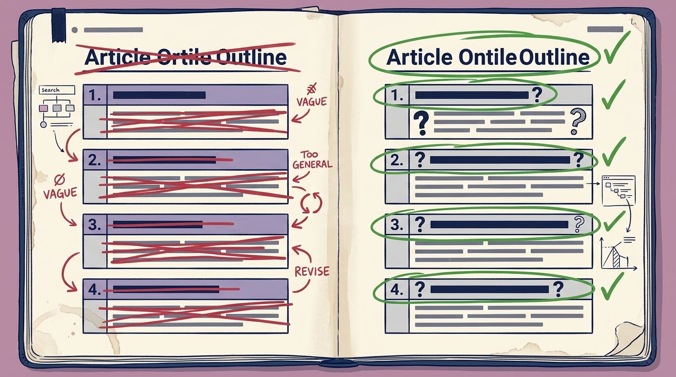 question based headings improve AI Overviews visibility compared to vague section titles