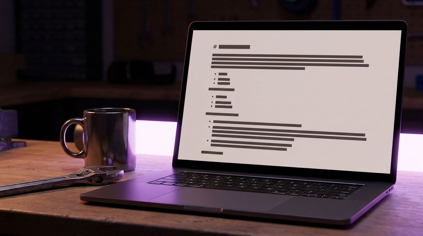 llms.txt example for a small business website showing a plumbing company file